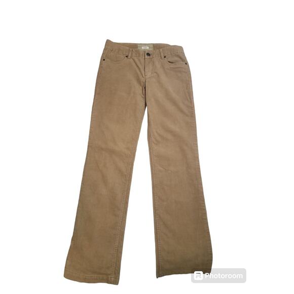 J Crew Corduroy Pants Mens Brown Bootcut 5 Pocket Flat Front Cotton Blend Sz 28R - Picture 4 of 6